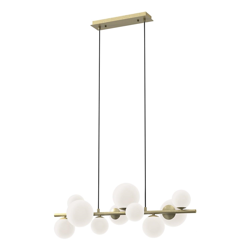 ONLI - Ljuskrona med textilsladd PALOMA 10xG9/10W/230V guld