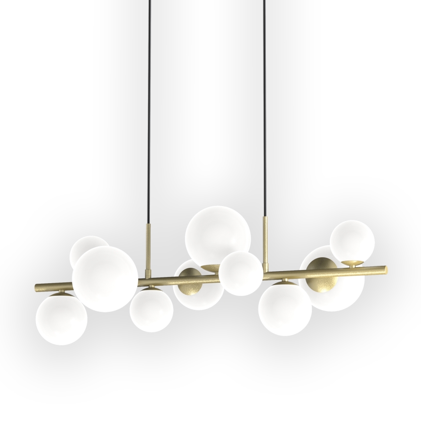 ONLI - Ljuskrona med textilsladd PALOMA 10xG9/10W/230V guld