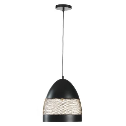 ONLI - Ljuskrona med textilsladd POLLY 1xE27/22W/230V svart