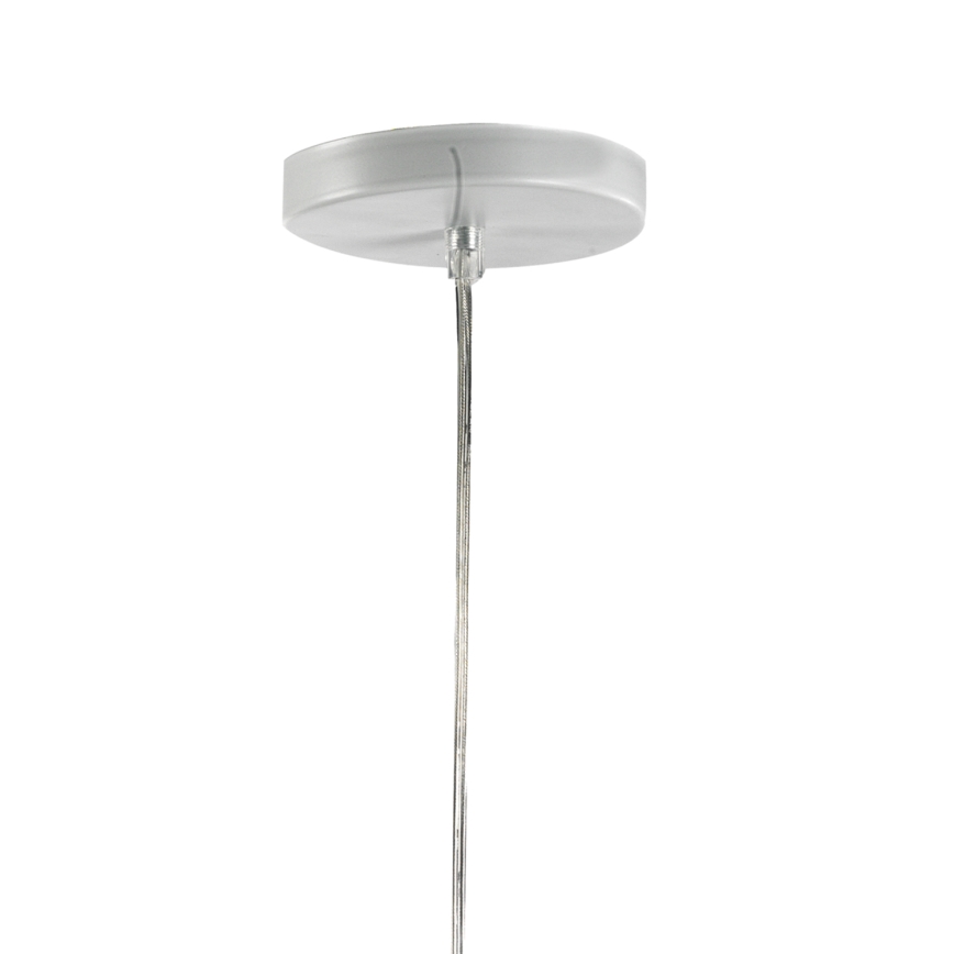 ONLI - Ljuskrona med textilsladd RICKY 1xE27/15W/230V diameter 40 cm vit