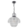 ONLI - Ljuskrona med textilsladd ZAIR 1xE27/22W/230V svart/silver