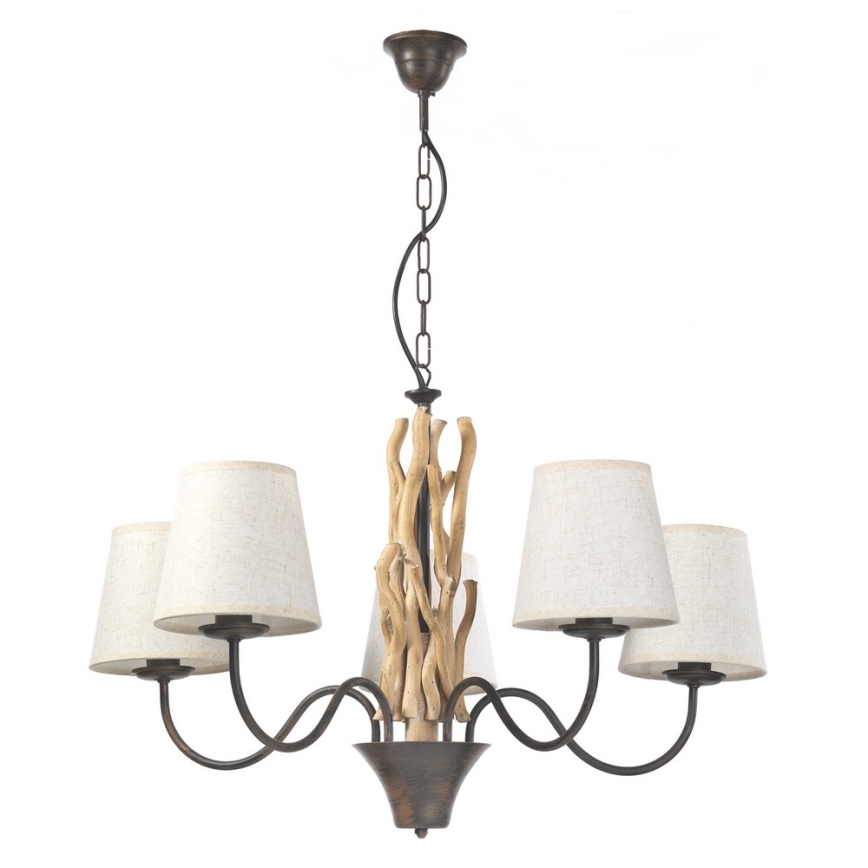 ONLI - Ljuskrona på kedja AGAR 5xE14/6W/320V diameter 80 cm
