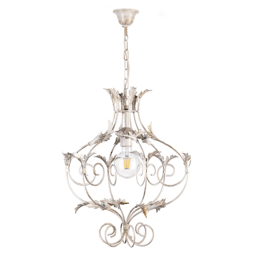 ONLI - Ljuskrona på kedja CONTESSA 1xE27/22W/230V silver