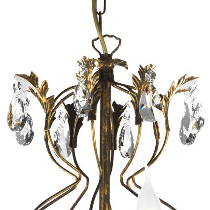 ONLI - Ljuskrona på kedja TERESA 8xE14/6W/230V brons