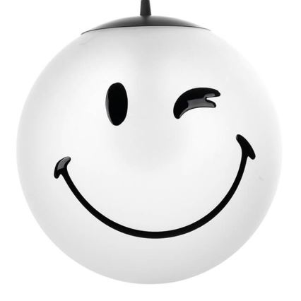 ONLI - SMILEY takpendel för barn, 1xE27/15W/230V, vit