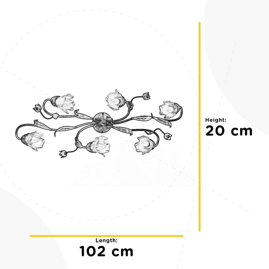 ONLI - Taklampa ARIANNA 6xE14/6W/230V