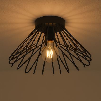 ONLI - Taklampa DUCCIO 1xE27/22W/230V diameter 30 cm svart
