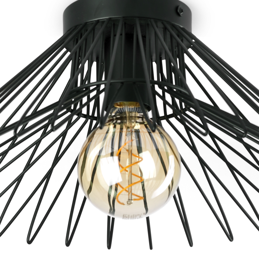 ONLI - Taklampa DUCCIO 1xE27/22W/230V diameter 40 cm svart