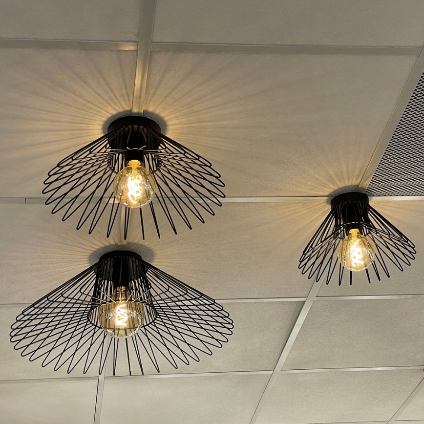 ONLI - Taklampa DUCCIO 1xE27/22W/230V diameter 40 cm svart