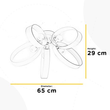 ONLI - Taklampa SERENA 5xE14/6W/230V vit