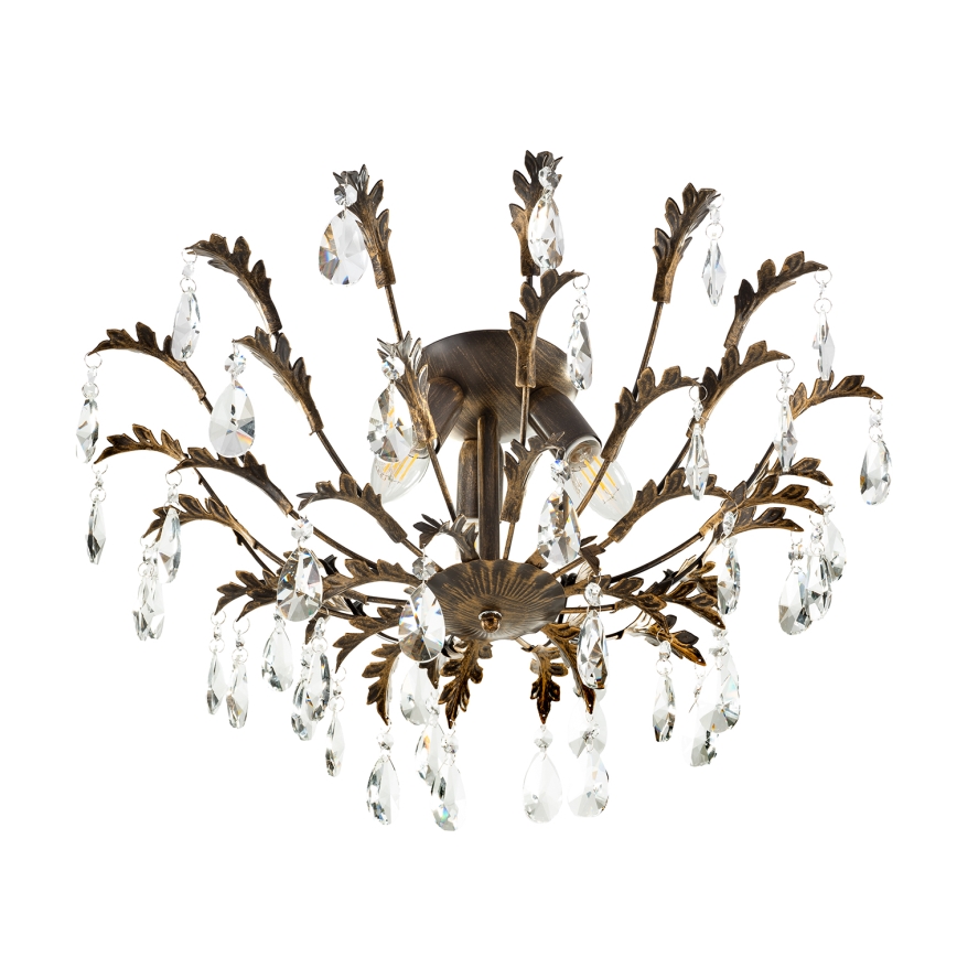 ONLI - Taklampa TERESA 3xE14/6W/230V brons