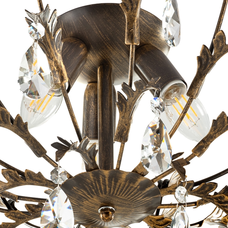 ONLI - Taklampa TERESA 3xE14/6W/230V brons