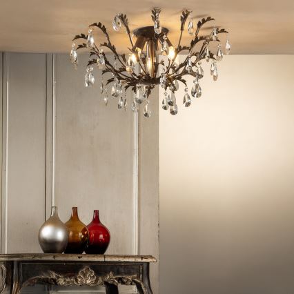 ONLI - Taklampa TERESA 3xE14/6W/230V brons