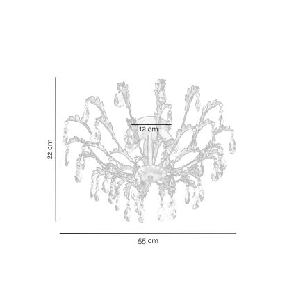 ONLI - Taklampa TERESA 3xE14/6W/230V brons
