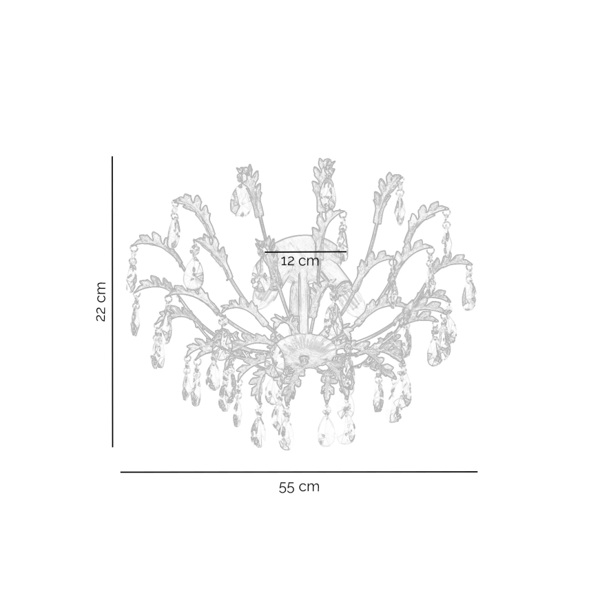 ONLI - Taklampa TERESA 3xE14/6W/230V brons