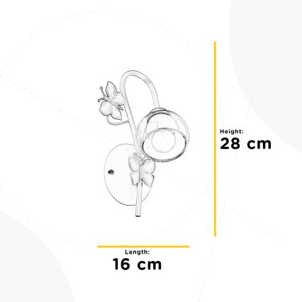 ONLI - Väggbelysning för barn BUTTERFLY 1xE14/6W/230V