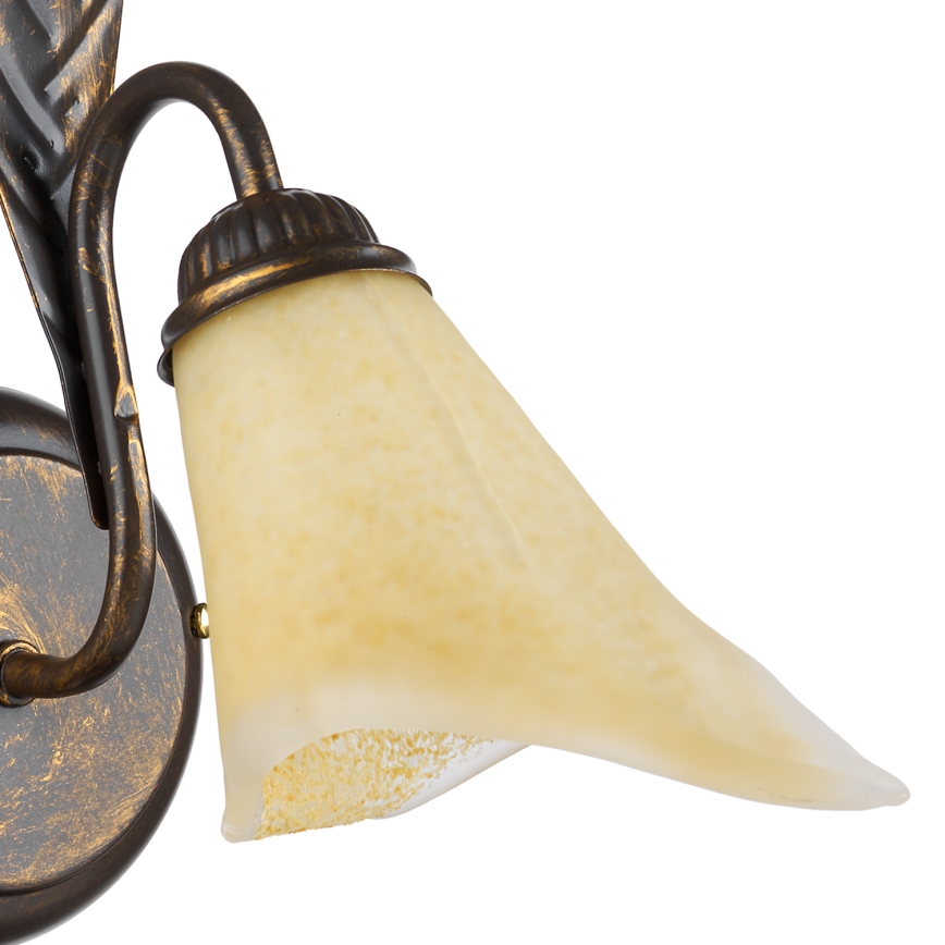 ONLI - Vägglampa ALGA 1xE14/6W/230V brons