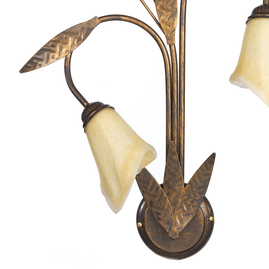 ONLI - Vägglampa ALGA 3xE14/6W/230V brons