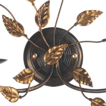 ONLI - Vägglampa COLLANA 1xE14/6W/230V brons/guld