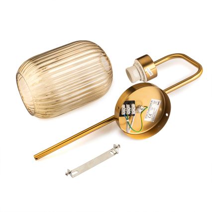 ONLI - Vägglampa DOROTY 1xE27/15W/230V mässing