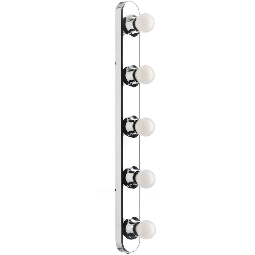 ONLI - Vägglampa HOLLYWOOD 5xE14/6W/230V skinande krom