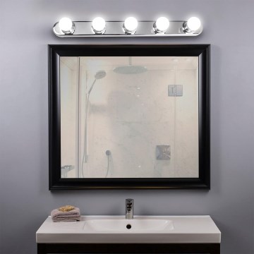 ONLI - Vägglampa HOLLYWOOD 5xE14/6W/230V skinande krom