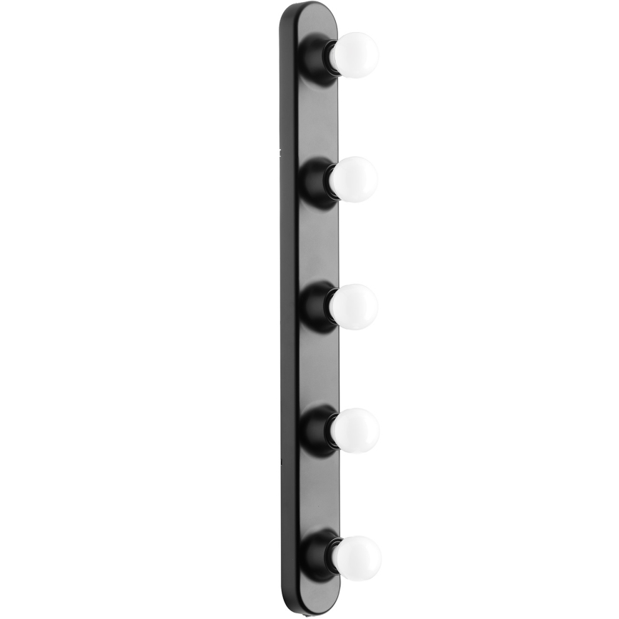 ONLI - Vägglampa HOLLYWOOD 5xE14/6W/230V svart