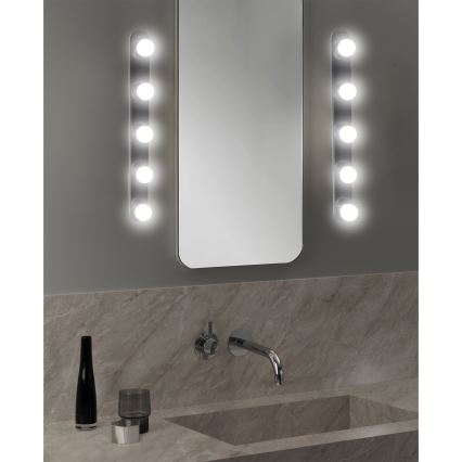ONLI - Vägglampa HOLLYWOOD 5xE14/6W/230V svart