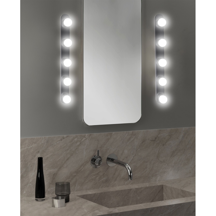 ONLI - Vägglampa HOLLYWOOD 5xE14/6W/230V svart
