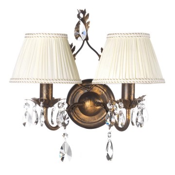 ONLI - Vägglampa KAREN 2xE14/6W/230V brons