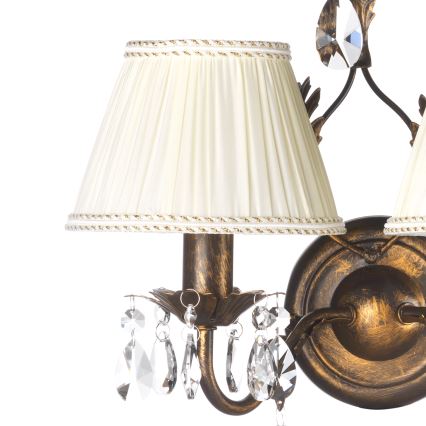 ONLI - Vägglampa KAREN 2xE14/6W/230V brons
