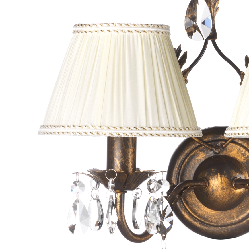 ONLI - Vägglampa KAREN 2xE14/6W/230V brons