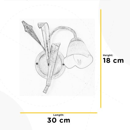 ONLI - Vägglampa LUCREZIA 1xE14/6W/230V grädde