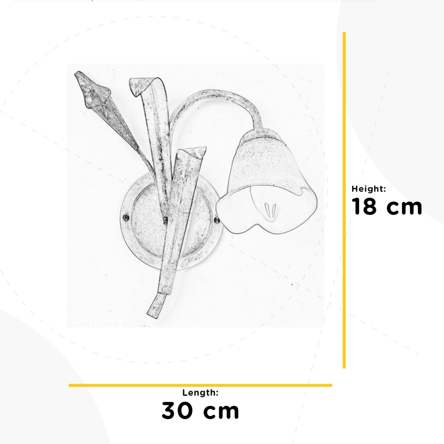 ONLI - Vägglampa LUCREZIA 1xE14/6W/230V grädde