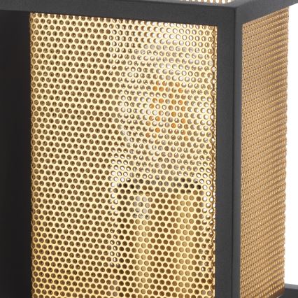 ONLI - Vägglampa MALIK 1xE27/22W/230V guld/svart