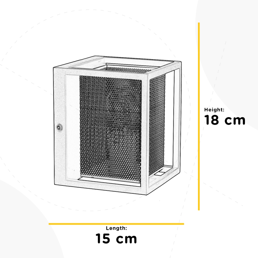 ONLI - Vägglampa MALIK 1xE27/22W/230V guld/svart
