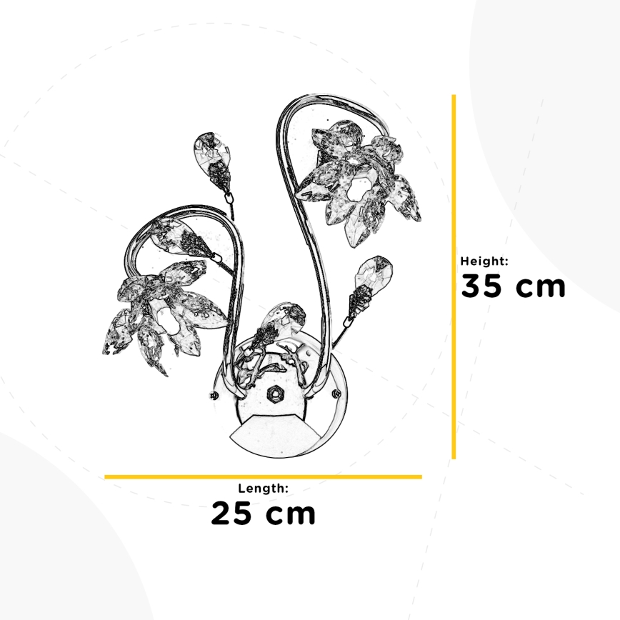 ONLI - Vägglampa NINFEA 2xG9/6W/230V