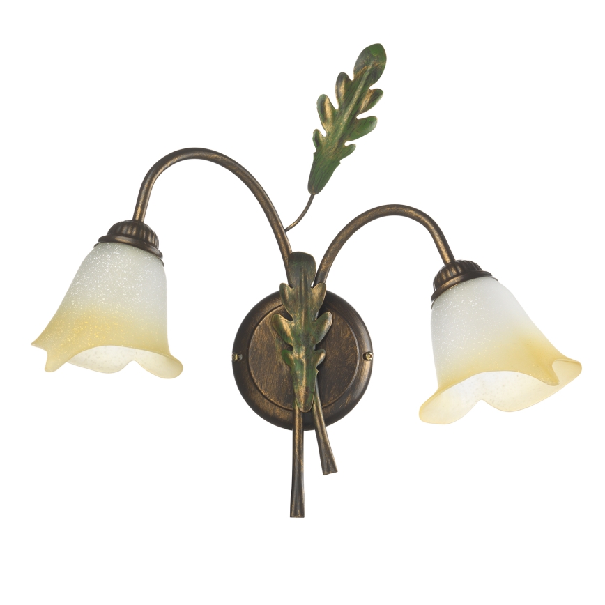 ONLI - Vägglampa QUERCIA 2xE14/6W/230V