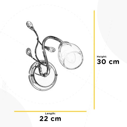 ONLI - Vägglampa SHARON 1xE14/6W/230V