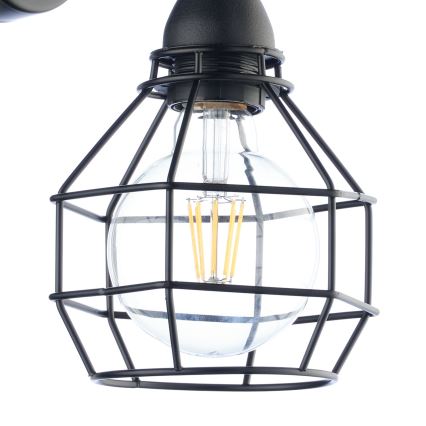 ONLI - Vägglampa SPINDEL 1xE27/15W/230V svart