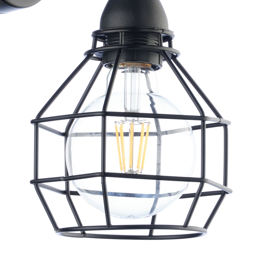 ONLI - Vägglampa SPINDEL 1xE27/15W/230V svart
