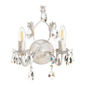 ONLI - Vägglampa TERESA 2xE14/6W/230V vit