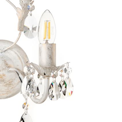 ONLI - Vägglampa TERESA 2xE14/6W/230V vit