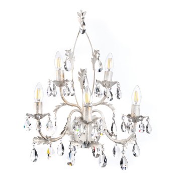 ONLI - Vägglampa TERESA 5xE14/6W/230V vit