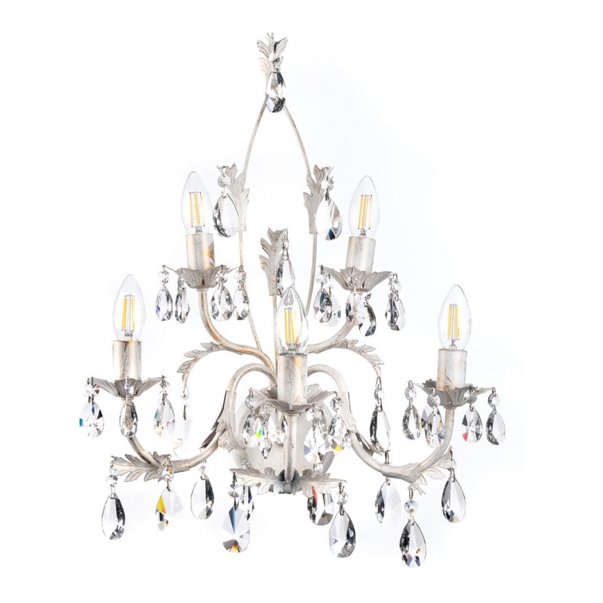 ONLI - Vägglampa TERESA 5xE14/6W/230V vit