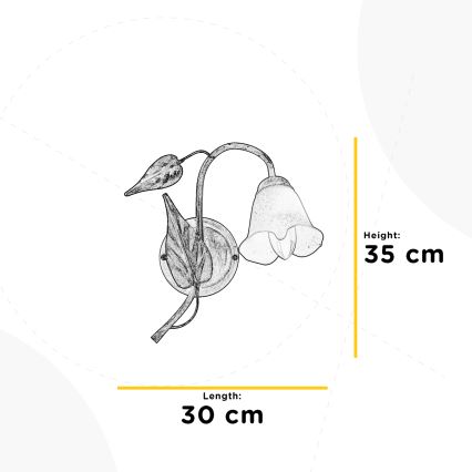 ONLI - Vägglampa VANDA 1xE14/6W/230V