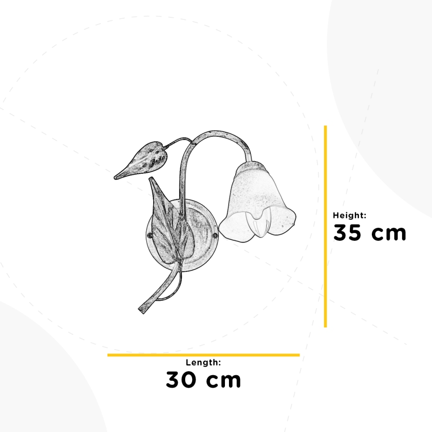 ONLI - Vägglampa VANDA 1xE14/6W/230V