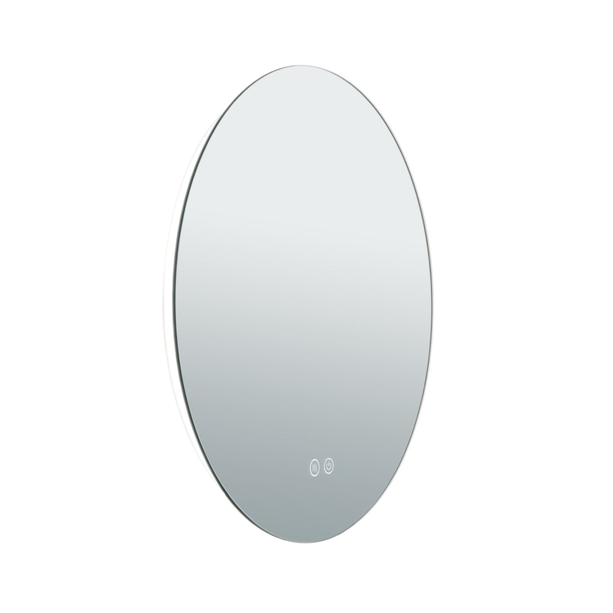 LED Badrum uppvärmd vägg spegel med en bakgrundsbelyst FOCUS LED/18W/230V 3000/4200/6000K diameter 45 cm IP44