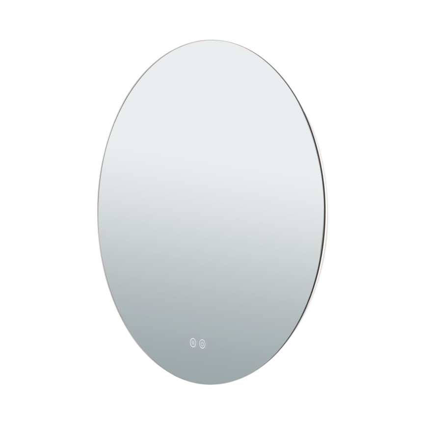 LED Badrum uppvärmd vägg spegel med en bakgrundsbelyst FOCUS LED/25W/230V 3000/4200/6000K diameter 60 cm IP44