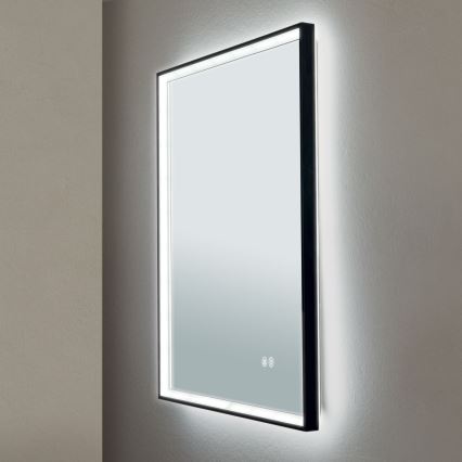 LED Badrum uppvärmd vägg spegel med en bakgrundsbelyst FRAME LED/48W/230V 3000/4000/6000K 60x45 cm IP44